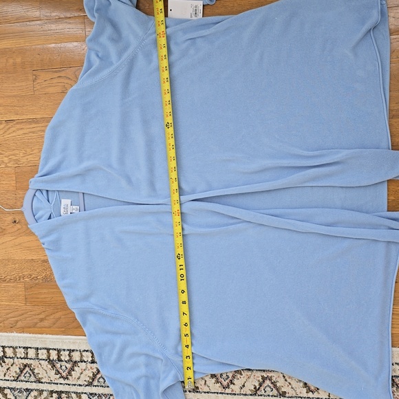 CROFT AND BARROW BRAND WOMEN'S PLUS SIZE SOFT BLUE OPEN CARDIGAN SWEATER SIZE 5X - Picture 8 of 14